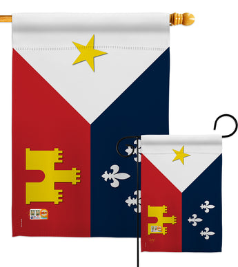 Acadiana - Fleur De Lys Interests Vertical Impressions Decorative Flags HG118008 Made In USA