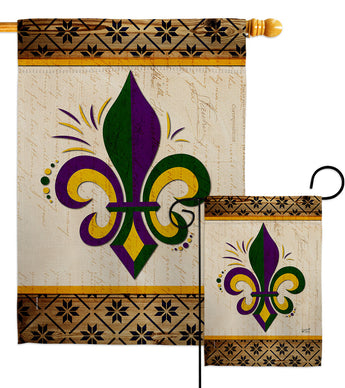 Fleur De Lys - Fleur De Lys Interests Vertical Impressions Decorative Flags HG137426 Made In USA