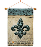 Flower De Luce - Fleur De Lys Interests Vertical Impressions Decorative Flags HG118003 Made In USA