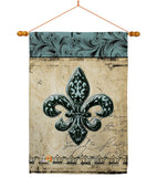 Flower De Luce - Fleur De Lys Interests Vertical Impressions Decorative Flags HG118003 Made In USA