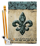 Flower De Luce - Fleur De Lys Interests Vertical Impressions Decorative Flags HG118003 Made In USA