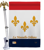 New Orleans - Fleur De Lys Interests Vertical Impressions Decorative Flags HG118006 Made In USA