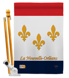 New Orleans - Fleur De Lys Interests Vertical Impressions Decorative Flags HG118006 Made In USA