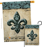 Flower De Luce - Fleur De Lys Interests Vertical Impressions Decorative Flags HG118003 Made In USA