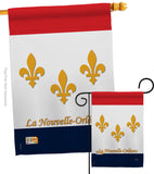 New Orleans - Fleur De Lys Interests Vertical Impressions Decorative Flags HG118006 Made In USA