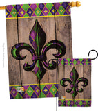 Fleur De Lys - Fleur De Lys Interests Vertical Impressions Decorative Flags HG192016 Made In USA