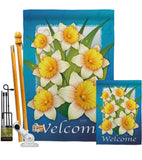 Daffodils - Floral Spring Vertical Impressions Decorative Flags HG104070 Made In USA