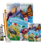 Spring Has Sprung - Floral Spring Vertical Impressions Decorative Flags HG104085 Made In USA