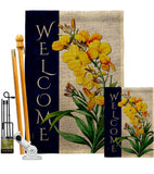 Spring Yellow Flowers - Floral Spring Vertical Impressions Decorative Flags HG104111 Made In USA