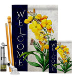 Spring Yellow Flowers - Floral Spring Vertical Impressions Decorative Flags HG104111 Made In USA