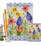 Spring Floral - Floral Spring Vertical Impressions Decorative Flags HG104112 Made In USA