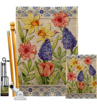Spring Floral - Floral Spring Vertical Impressions Decorative Flags HG104112 Made In USA