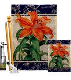 Orange Lilies - Floral Spring Vertical Impressions Decorative Flags HG104113 Made In USA