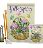 Spring - Floral Spring Vertical Impressions Decorative Flags HG137366 Made In USA