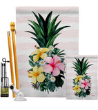 Tropical Pineapple - Floral Spring Vertical Impressions Decorative Flags HG137565 Made In USA