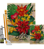 Summer Floral - Floral Spring Vertical Impressions Decorative Flags HG192650 Made In USA