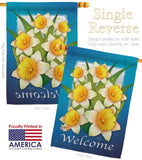 Daffodils - Floral Spring Vertical Impressions Decorative Flags HG104070 Made In USA