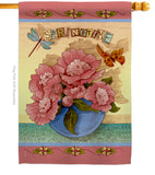 Springtime - Floral Spring Vertical Impressions Decorative Flags HG104084 Made In USA