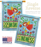 Sow Seeds of Kindness - Floral Spring Vertical Impressions Decorative Flags HG104088 Made In USA