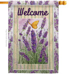 Lavender - Floral Spring Vertical Impressions Decorative Flags HG104090 Made In USA