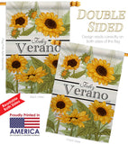 Feliz Verano - Floral Spring Vertical Impressions Decorative Flags HG104108 Made In USA