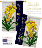 Spring Yellow Flowers - Floral Spring Vertical Impressions Decorative Flags HG104111 Made In USA