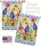 Spring Floral - Floral Spring Vertical Impressions Decorative Flags HG104112 Made In USA