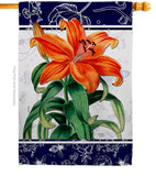 Orange Lilies - Floral Spring Vertical Impressions Decorative Flags HG104113 Made In USA