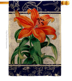 Orange Lilies - Floral Spring Vertical Impressions Decorative Flags HG104113 Made In USA