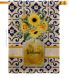 Sunflower Bouquet - Floral Spring Vertical Impressions Decorative Flags HG104115 Made In USA