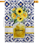 Sunflower Bouquet - Floral Spring Vertical Impressions Decorative Flags HG104115 Made In USA