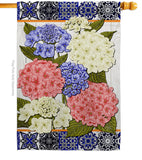 Sweet Hydrogens - Floral Spring Vertical Impressions Decorative Flags HG104120 Made In USA