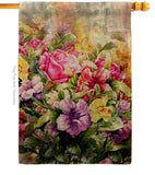 Spring Bouquet - Floral Spring Vertical Impressions Decorative Flags HG104123 Made In USA