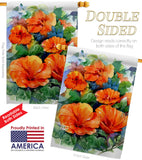 Red Hibiscus - Floral Spring Vertical Impressions Decorative Flags HG104140 Made In USA