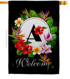 Tropical A - Floral Spring Vertical Impressions Decorative Flags HG130261 Made In USA