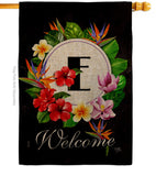 Tropical E - Floral Spring Vertical Impressions Decorative Flags HG130265 Made In USA