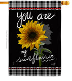 My Sunflower - Floral Spring Vertical Impressions Decorative Flags HG137253 Made In USA