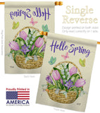 Spring - Floral Spring Vertical Impressions Decorative Flags HG137366 Made In USA