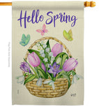 Spring - Floral Spring Vertical Impressions Decorative Flags HG137366 Made In USA