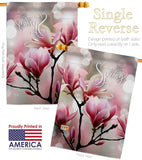 Spring Blooming - Floral Spring Vertical Impressions Decorative Flags HG137457 Made In USA