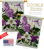 Purple Bouquet - Floral Garden Friends Vertical Impressions Decorative Flags HG190164 Made In USA