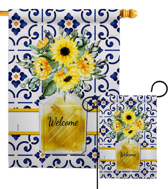 Sunflower Bouquet - Floral Spring Vertical Impressions Decorative Flags HG104115 Made In USA