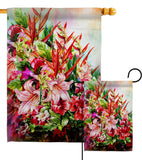 Tropical Bouquet - Floral Spring Vertical Impressions Decorative Flags HG104122 Made In USA