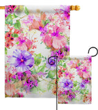 Pink & Purple Hibiscus - Floral Spring Vertical Impressions Decorative Flags HG104126 Made In USA
