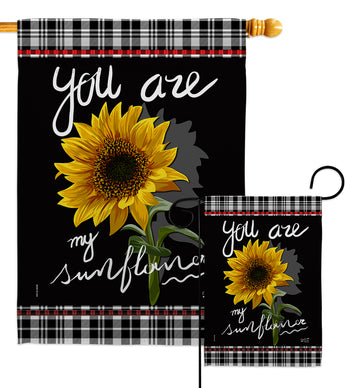 My Sunflower - Floral Spring Vertical Impressions Decorative Flags HG137253 Made In USA