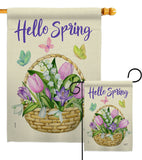 Spring - Floral Spring Vertical Impressions Decorative Flags HG137366 Made In USA