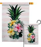 Tropical Pineapple - Floral Spring Vertical Impressions Decorative Flags HG137565 Made In USA