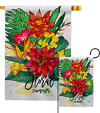 Summer Floral - Floral Spring Vertical Impressions Decorative Flags HG192650 Made In USA