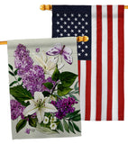 Purple Bouquet - Floral Garden Friends Vertical Impressions Decorative Flags HG190164 Made In USA