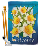 Daffodils - Floral Spring Vertical Impressions Decorative Flags HG104070 Made In USA